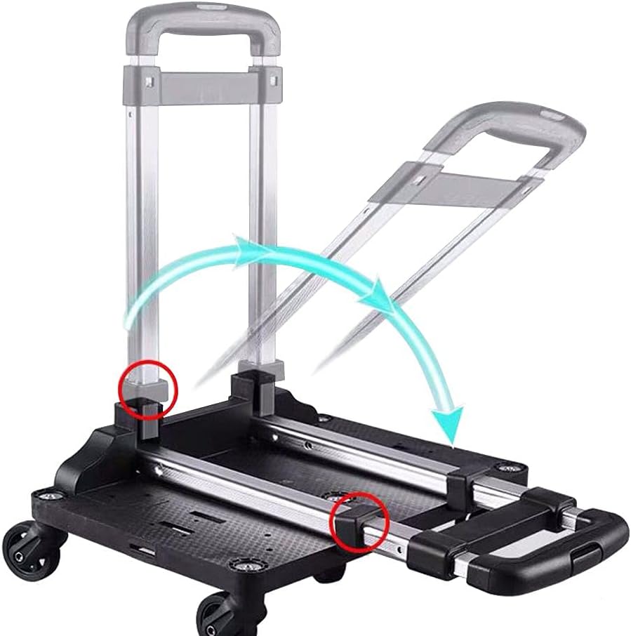 Mr. Peanut's Spinner Wheelbase Luggage Cart for Bags & Pet Carriers H255