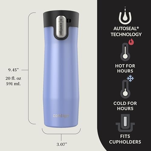Contigo AUTOSEAL West Loop Vacuum-Insulated Stainless Steel Travel Mug 20 oz U753927