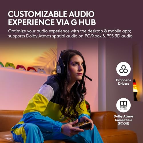 Logitech G Astro A50 Wireless Gaming Headset + Base Station for PS5, Xbox, PC V69935