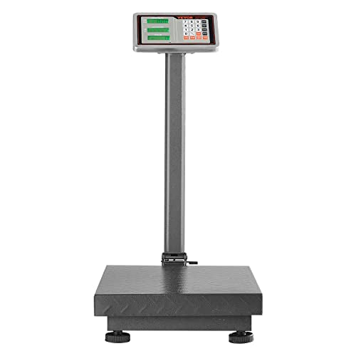 VEVOR Computing Digital Platform Scale 660 lbs Stainless Steel Floor Scale K579796
