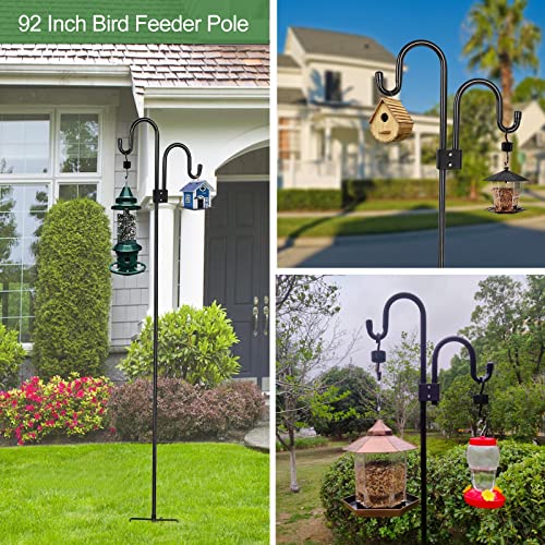 92 Inch Heavy Duty Shepherd Hook for Bird Feeder, Outdoor R64000