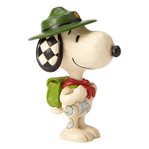 Enesco Jim Shore Peanuts Snoopy Typing Miniature Figurine, 3 Inch, Multicolor
