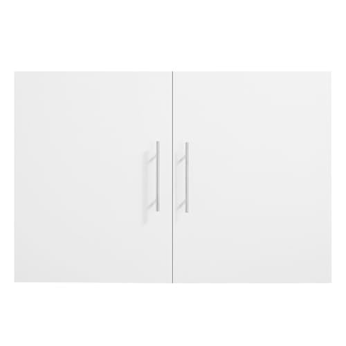 VEVOR 2-Tier Wall Mounted Laundry Cabinet with 2 Doors, White V508463