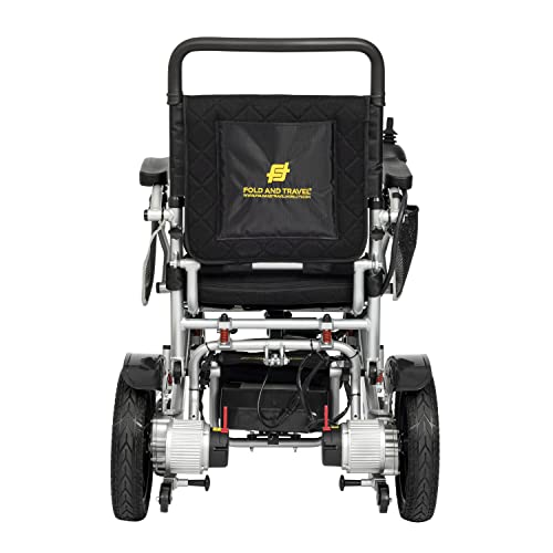 Lightweight Electric Wheelchair for Adults Foldable Power Wheelchair Silver J47737
