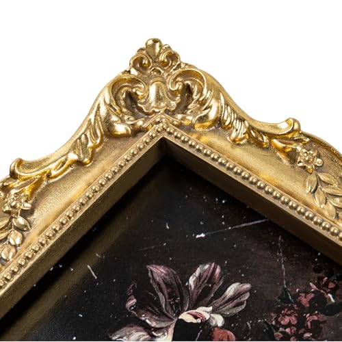 Black Vintage Picture Frame with Mat for 5x7 or 8x10 Photos E9622