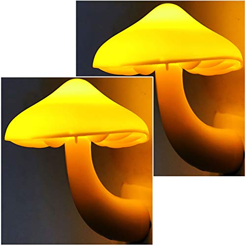 AUSAYE 5Pack Sensor LED Night Light Plug in Mushroom Lamp for Bedroom G797882