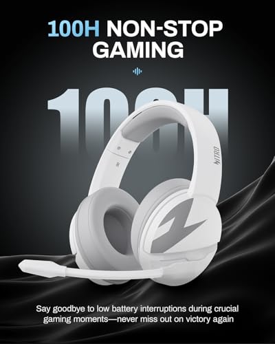 acer Wireless Gaming Headset for PS5, PC, Switch, Bluetooth 5.3, Noise Canceling Mic, Black X39806