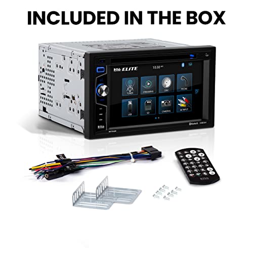 BOSS Audio Systems Elite BV755B 6.2" Double Din Touchscreen Car Stereo with Bluetooth, CD, USB, AM/FM Q723226