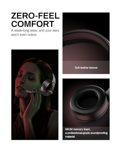 acer Wireless Gaming Headset for PS5, PC, Switch, Bluetooth 5.3, Noise Canceling Mic, Black X39806