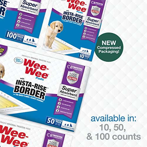 Four Paws Wee-Wee Super Absorbent Pee Pads for Dogs, Unscented, 22" x 23" (50 Count) P766631
