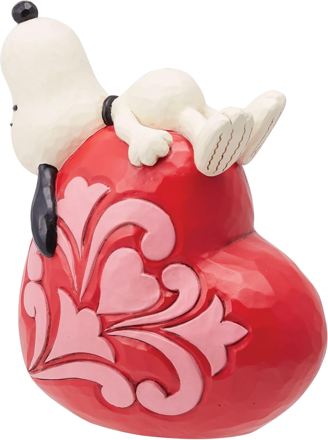 Enesco Peanuts by Jim Shore Snoopy Laying on Heart Figurine I28696