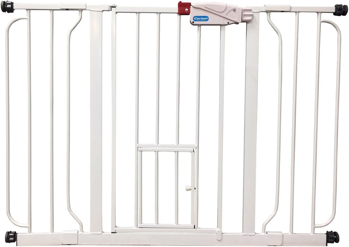 Extra Wide Walk Through Gate with Pet Door K868