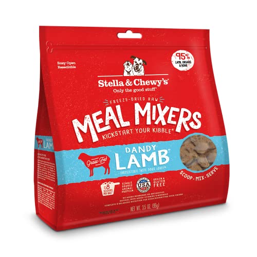 Stella & Chewy’s Freeze Dried Raw Super Beef Meal Mixer – Dog Food Topper for Small & Large Breeds – Grain Free, Protein Rich Recipe – 3.5 oz Bag