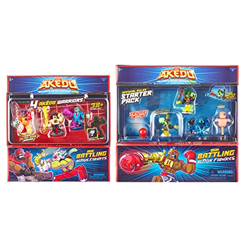 Legends of Akedo Button Bash Collector Pack 10 Arcade Warrior Figures with 2 Controllers L81170