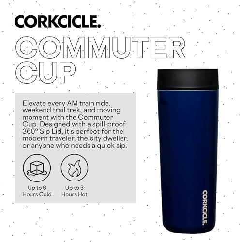 Corkcicle Commuter Cup Travel Mug Insulated Coffee Mug with Lid 17 oz Dragonfly J36810