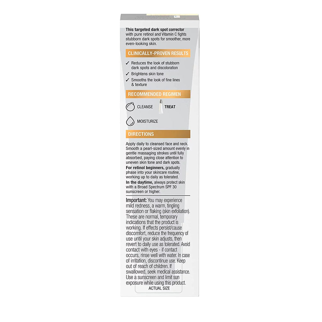 Neutrogena Rapid Tone Retinol + Vitamin C Spot Corrector, 1 oz, 2-Pack V62025