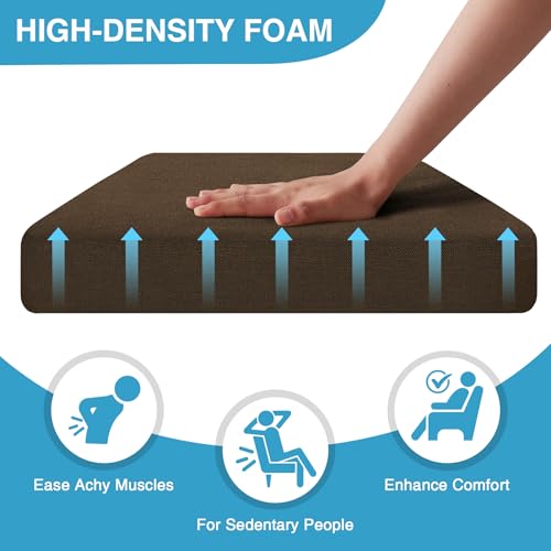 Chair Cushions for Dining Chairs Set of 4, Non Slip with Ties, Black H39445