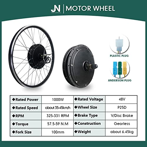 Electric Bike Conversion Kit 48V 1000W Front Wheel Hub Motor with PAS M9783
