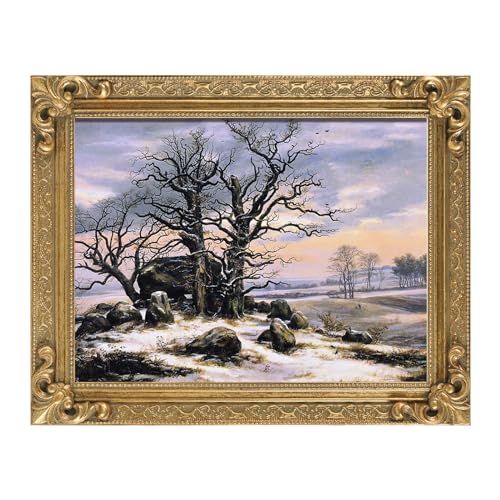 12x16 Wood Canvas Frame Gothic Ornate Black for Wall Art D3778