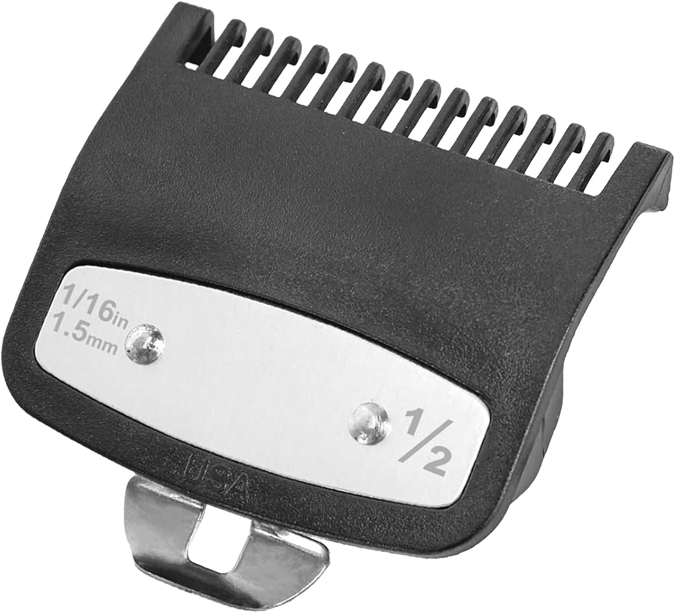 Upgraded 1/2 Premium Clipper Guard Clip Guide Metal Replacement for Wahl #3354-100 1/16" 1.5mm Fits Most Size Clippers Guide Combs