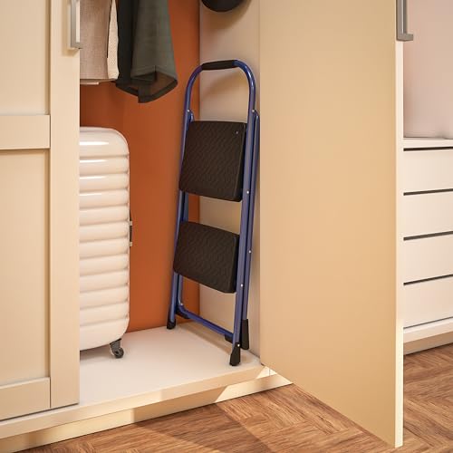 COSCO 2-Step Steel Step Stool, Gray Q61005