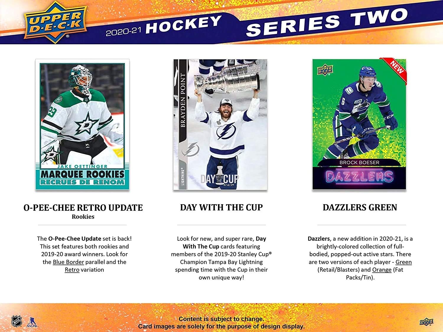 2020/21 Upper Deck Series 2 Hockey Blaster Box - 6 Packs Plus Bonus Pack I17027