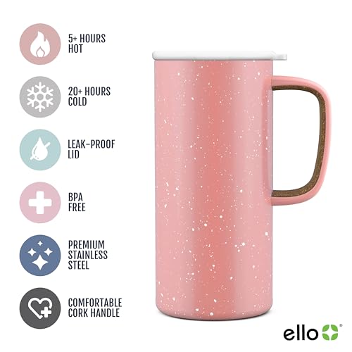 Ello Campy Vacuum Insulated Travel Mug 18oz with Leak-Proof Lid U4783