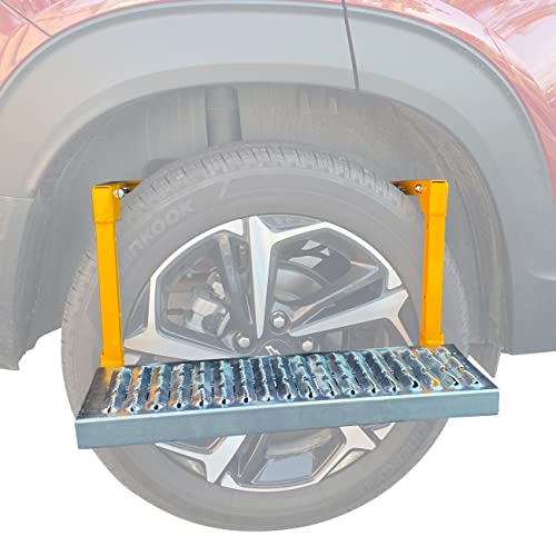 MAXXHAUL 50693 Adjustable Truck Tire Service Step with Non-Slip Platform P3702