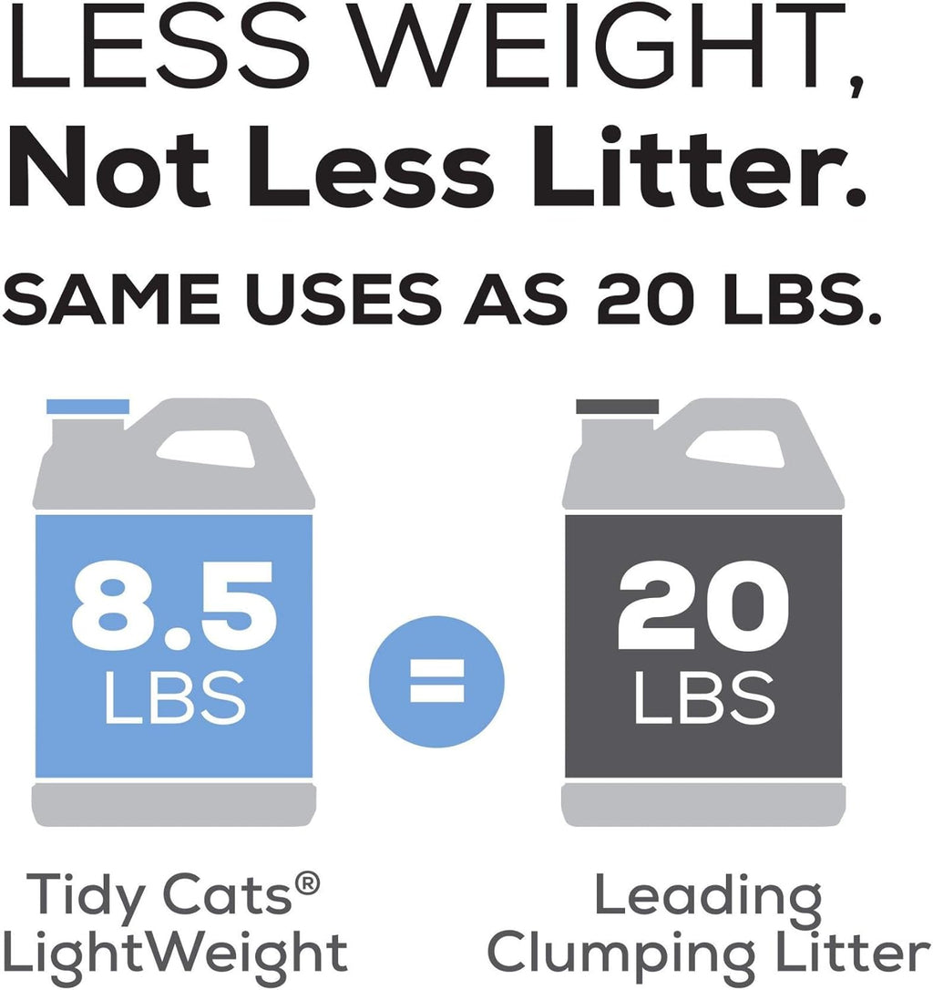 Tidy Cats Clumping Cat Litter, LightWeight, 136 oz J86315