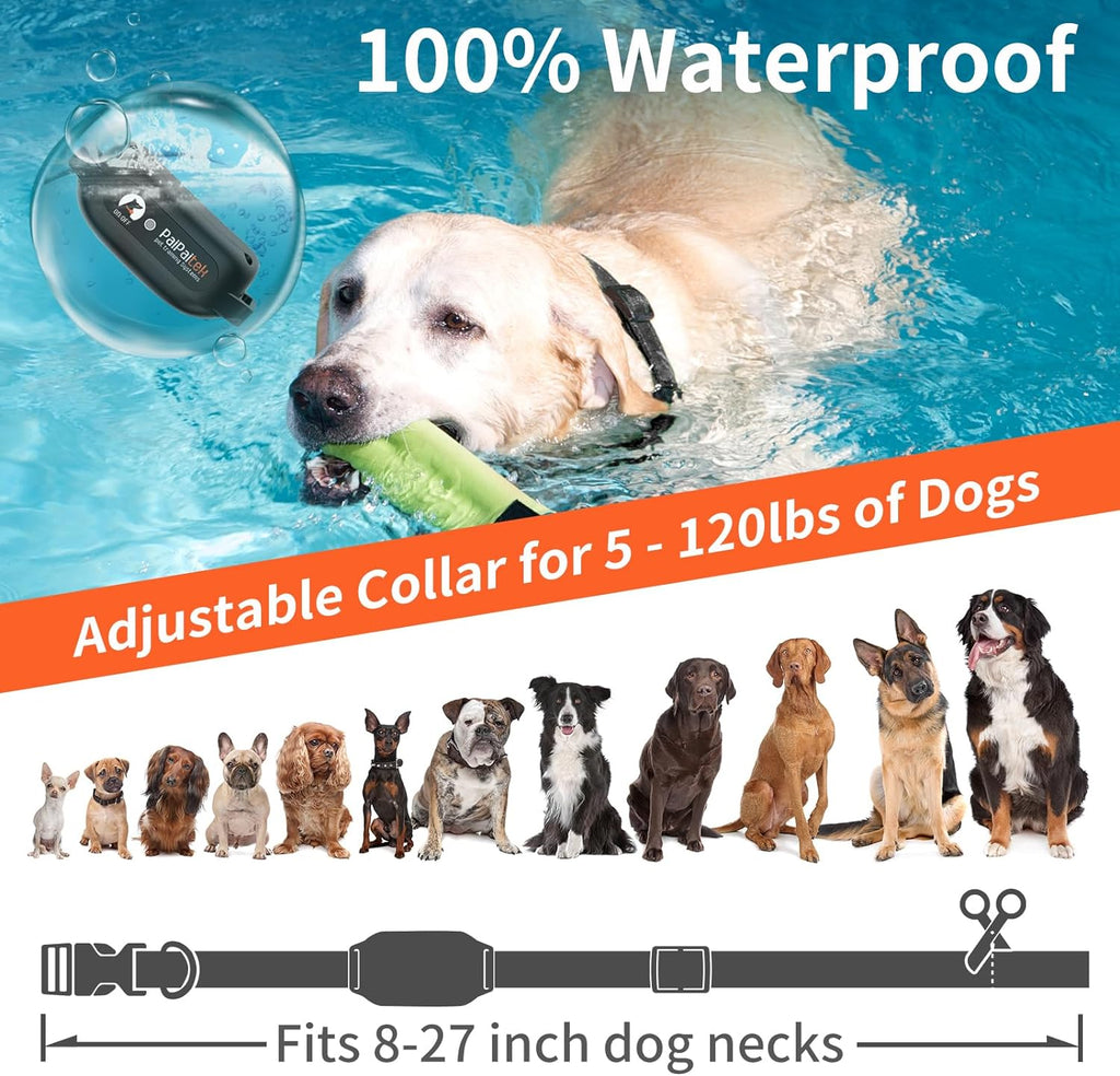 PaiPaitek Dog Training Collar with Remote, Vibrating & Beep, Waterproof Rechargeable J242329