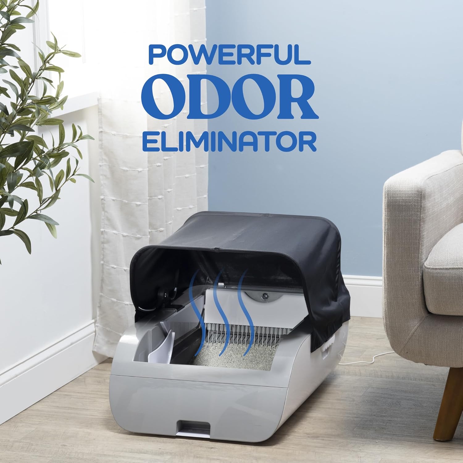 Smart Automatic Cat Litter Box Self Cleaning with Odor Eliminator K971