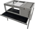 Tortoise House Large Tortoise Habitat Cage, Indoor Tortoises Enclosure for Small Animals, Outdoor Reptile Cage - Upgraded Weatherproof Bottom