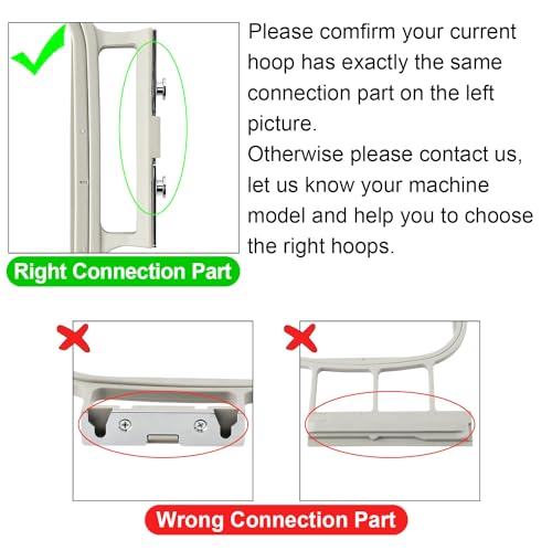 Sew Tech Embroidery Hoops 3in1 Set for Brother and Babylock L645