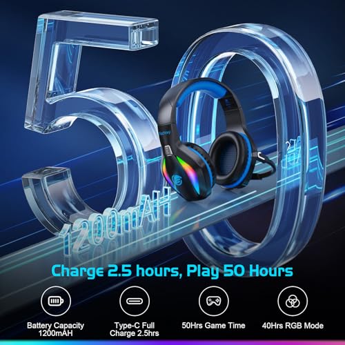 FC100 Wireless Gaming Headset with Microphone for PS5, PS4, PC, Mac, Switch P7184