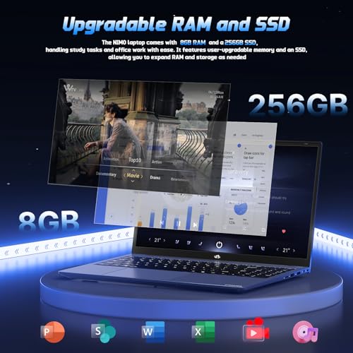 15.6" FHD IPS Laptop, 8GB RAM 128GB SSD, 13th Gen Intel N150 P450