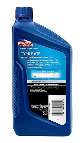 Valvoline Type F ATF Automatic Transmission Fluid 1 QT (Pack of 2) E681745