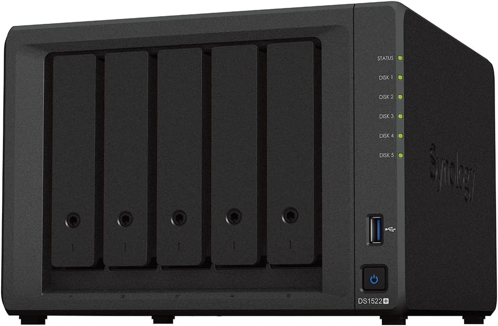 Synology 5-Bay DiskStation DS1522+ (Diskless) & WRX560 Dual-Band Wi-Fi 6 Router R136859