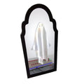 Halloween Hologram Ghost Mirror Decoration, LED Illuminated Haunted Decor, Black Frame (Style 1, Small(14" x 8"))