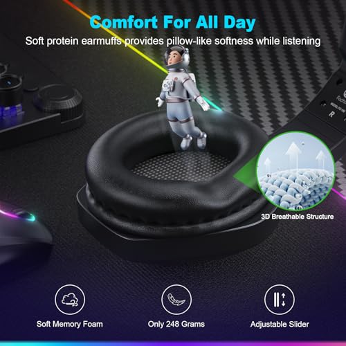 FC100 Wireless Gaming Headset with Microphone for PS5, PS4, PC, Mac, Switch P7184