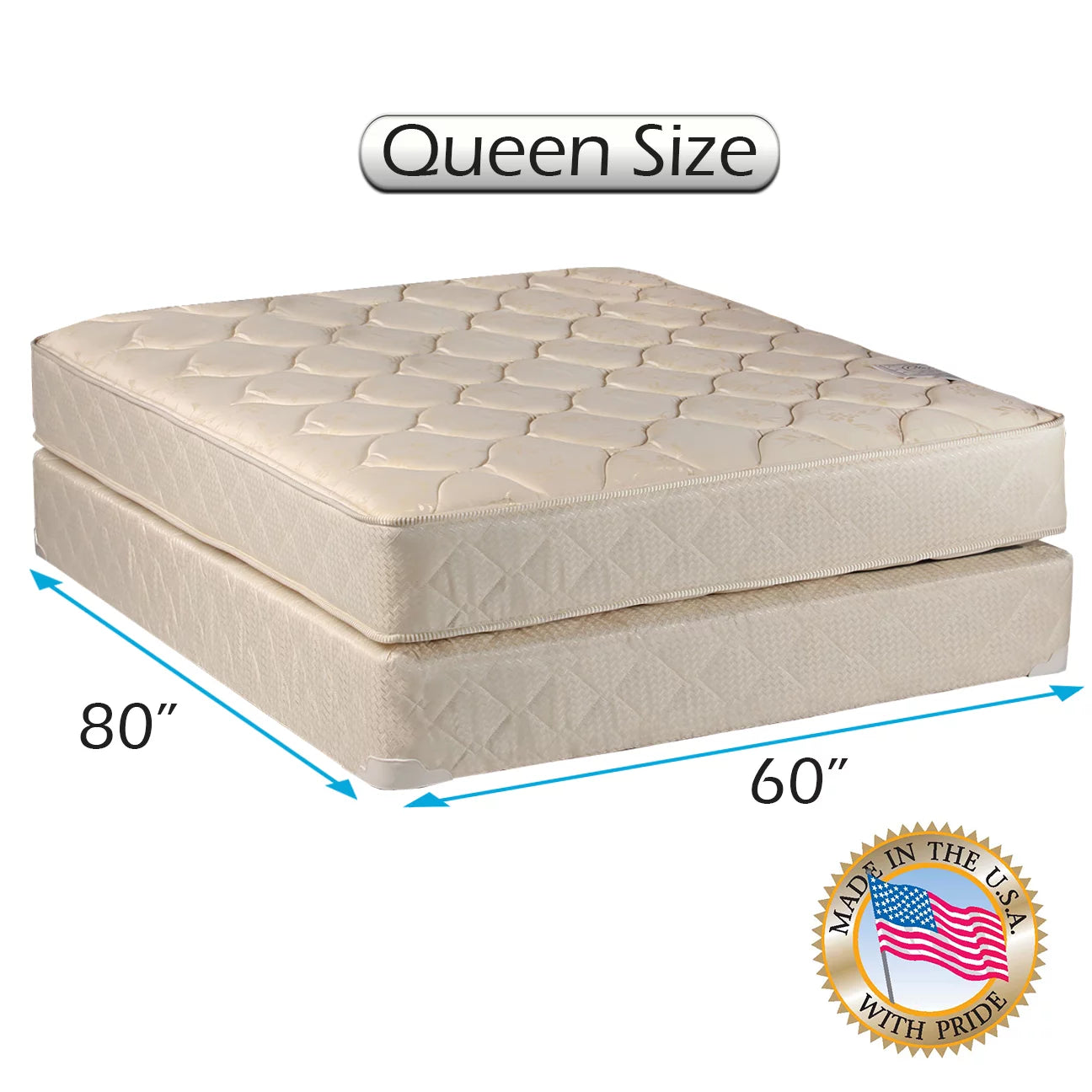 Dream Solutions Dreamy Classic 9" Innerspring Mattress and Box Spring Set I6042
