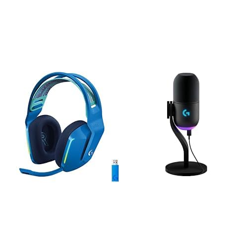 Logitech G733 Lightspeed Wireless Gaming Headset – Black, PC, PS5, PS4, Switch F9206
