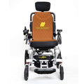 Enhanced Mobility Lightweight Foldable Electric Wheelchair for Seniors and Adults, Ideal Travel Companion with Portable Power Chair (1 Battery 15+ Miles Range, Blue Seat)