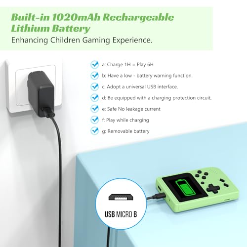 Retro Handheld Games Console with 400 Built-in Games, 3.0 Inch IPS Screen, Gray N346564