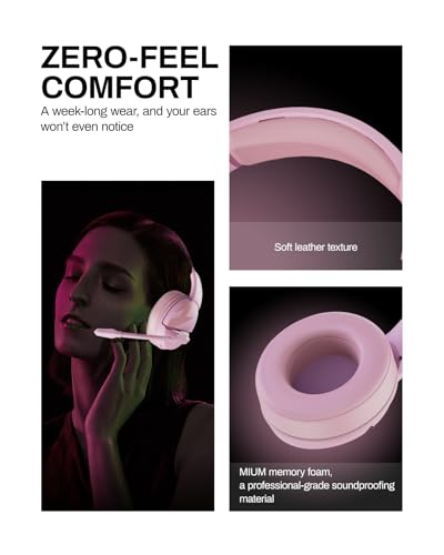 acer Wireless Gaming Headset for PS5, PC, Switch, Bluetooth 5.3, Noise Canceling Mic, Black X39806