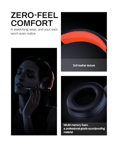 acer Wireless Gaming Headset for PS5, PC, Switch, Bluetooth 5.3, Noise Canceling Mic, Black X39806