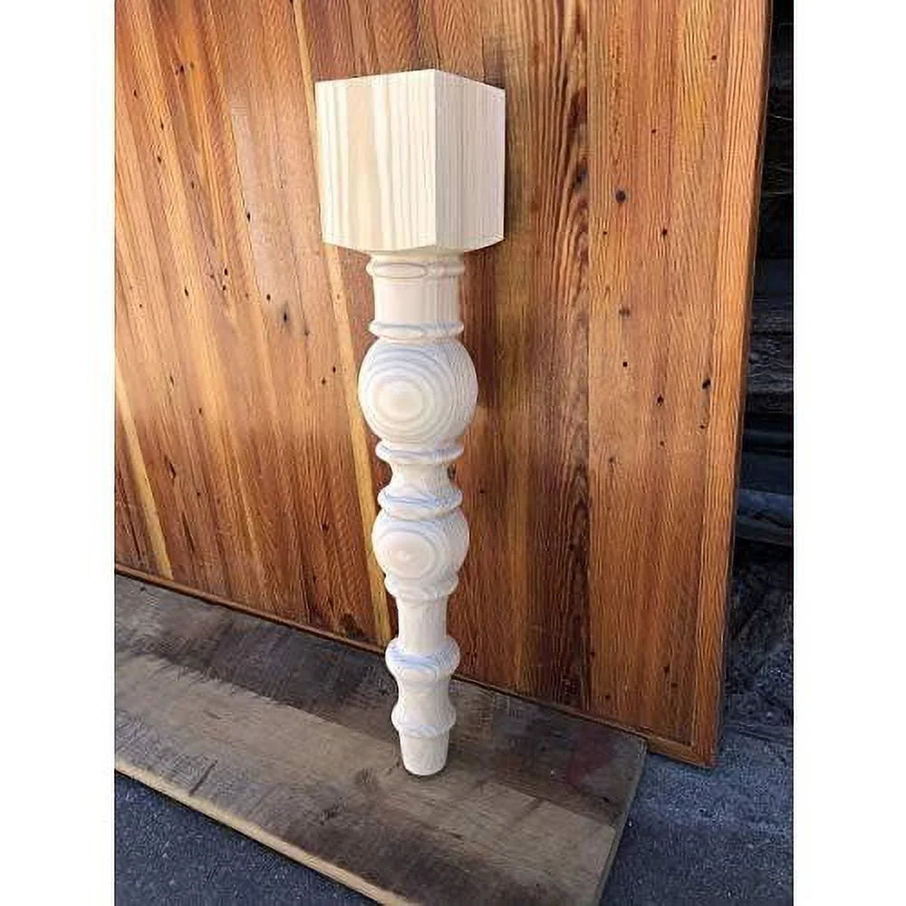 Modern Farmhouse Dining Table Legs - Unfinished - Set of 4 N1861
