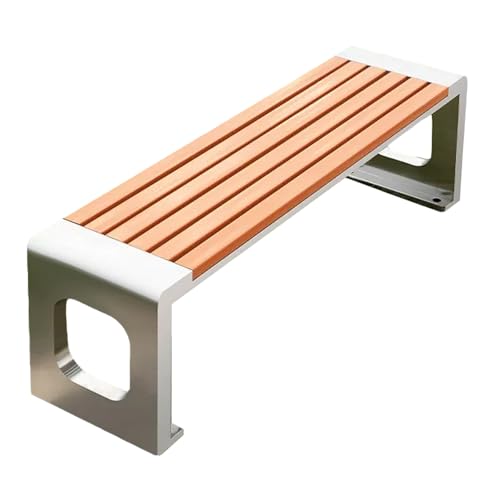 Garden Benches for Outdoors Metal Bench Patio Backless Bench Weather Proof Porch Bench for Park Garden and Lounge(120cm/47in)