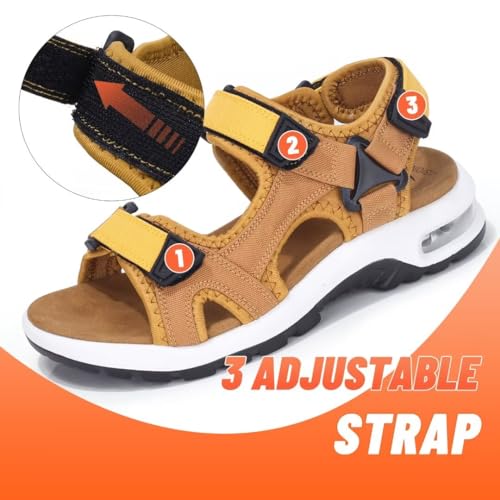 visionreast Mens Athletic Sandals Non-slip Outdoor Hiking P706