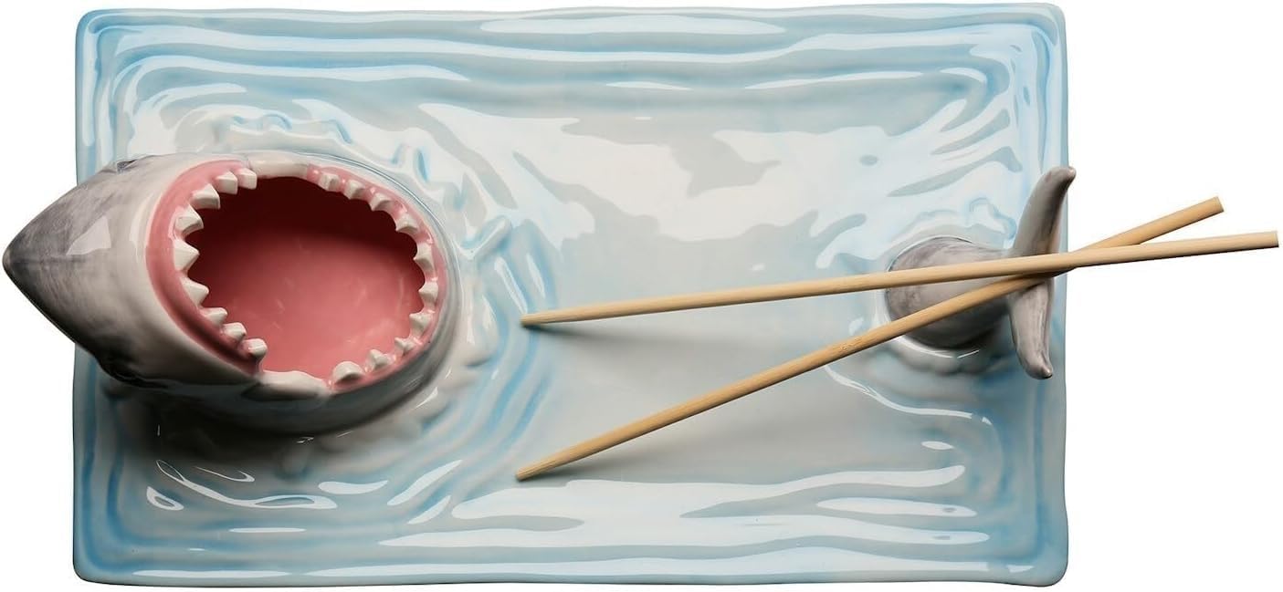 Shark Sushi Plate Handmade Ceramic Platter A7881