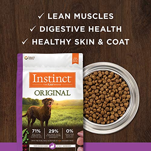 Instinct Original Grain Free Real Rabbit Natural Dry Dog Food, 20 lb. Bag J515456